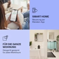 La Palma 500 Smart 2-in-1 Heizgerät Infrarot Konvektor 60x60cm 500W Spiegelfront -Klarstein Verkaufsgeschäft 10039828 de 0002 logo