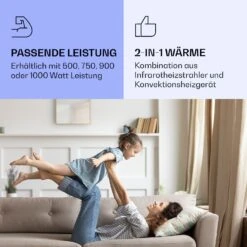 La Palma 500 Smart 2-in-1 Heizgerät Infrarot Konvektor 60x60cm 500W Spiegelfront -Klarstein Verkaufsgeschäft 10039830 de 0004 logo