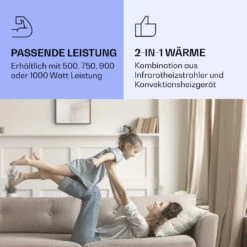 La Palma 750 Smart 2-in-1 Heizgerät Infrarot Konvektor 85x60cm 750W Spiegelfront -Klarstein Verkaufsgeschäft 10039831 de 0004 logo