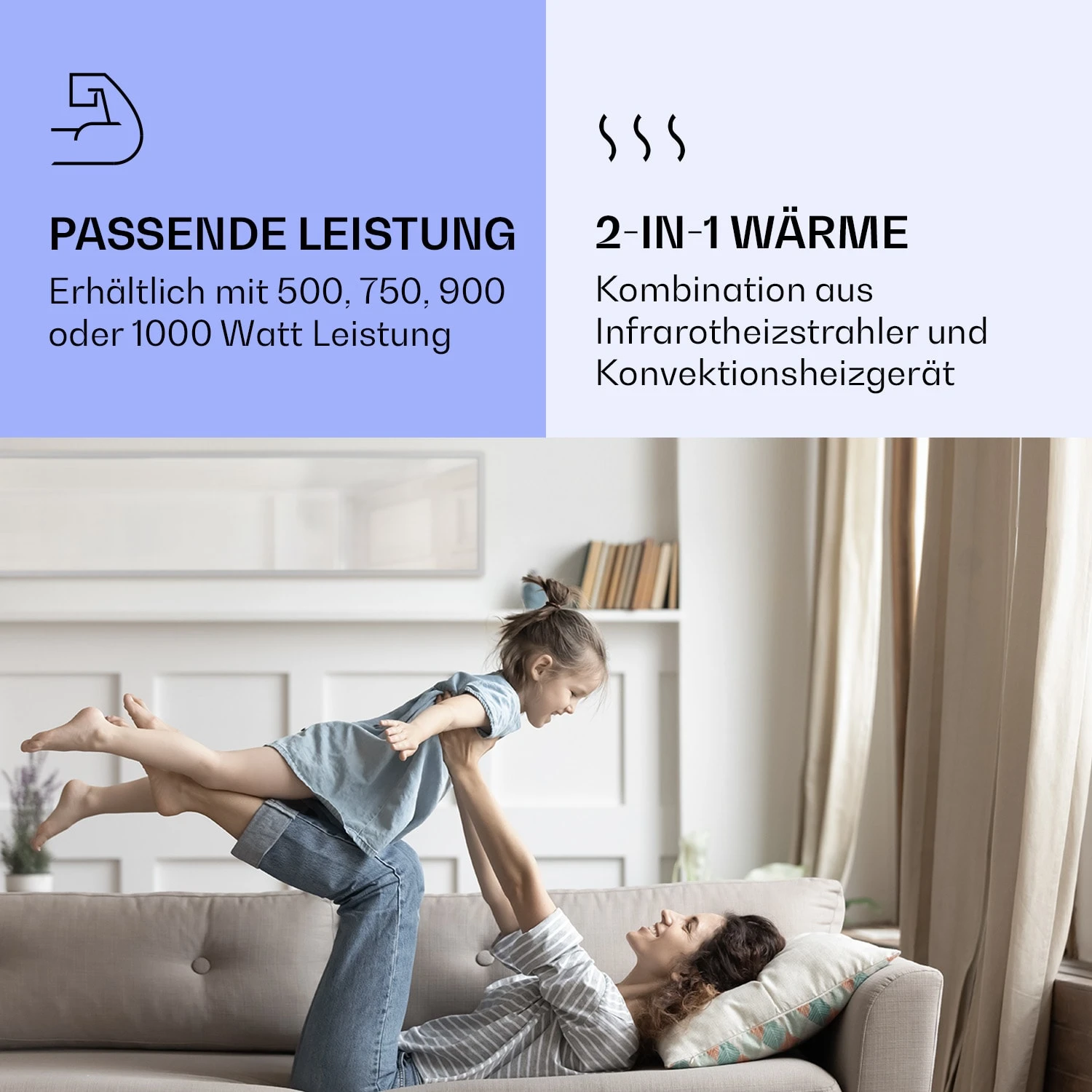 La Palma 900 Smart Infrarotstrahler Konvektor 40x160cm 900W Spiegel Standfuß 7 La Palma 900 Smart Infrarotstrahler Konvektor 40x160cm 900W Spiegel Standfuß – Bild 5