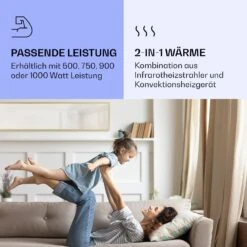 La Palma 900 Smart Infrarotstrahler Konvektor 40x160cm 900W Spiegel Standfuß -Klarstein Verkaufsgeschäft 10039842 de 0005 logo