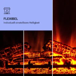 Dukono Elektrokamin 1800 W LED-Flammen Heizlüfter Timer Holzfach -Klarstein Verkaufsgeschäft 10039850 de 0004 logo