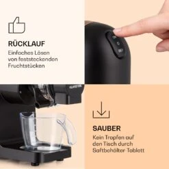 Bella Elegance Saftpresse 200 W 400 Ml BPA-frei -Klarstein Verkaufsgeschäft 10039899 de 0006 logo