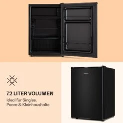 Obsidian Kühlschrank 72 Liter Eisfach Schwarz 13 Obsidian Kühlschrank 72 Liter Eisfach Schwarz -Klarstein Verkaufsgeschäft 10039911 de 0004 logo