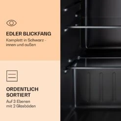 Obsidian Kühlschrank 72 Liter Eisfach Schwarz 14 Obsidian Kühlschrank 72 Liter Eisfach Schwarz -Klarstein Verkaufsgeschäft 10039911 de 0005 logo