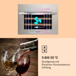 Vinsider 24 Built-In Uno Weinkühlschrank Einbaugerät 1 Zone 24 Flaschen Edelstahl 12 Vinsider 24 Built-In Uno Weinkühlschrank Einbaugerät 1 Zone 24 Flaschen Edelstahl -Klarstein Verkaufsgeschäft 10039913 de 0003 logo