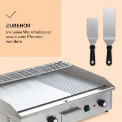 Grillmeile 4400 Elektrogrill Plancha 2x2200W Grillplatte Edelstahl -Klarstein Verkaufsgeschäft 10039915 de 0006 logo