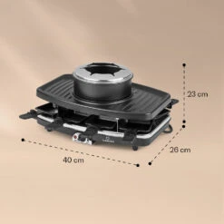 Entrecote 2-in-1 Raclette-Grill & Fondue Naturstein 1100W 8 Personen 15 Entrecote 2-in-1 Raclette-Grill & Fondue Naturstein 1100W 8 Personen -Klarstein Verkaufsgeschäft 10039922 yy 0007 logo