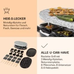 All-U-Can-Grill Raclette Raclette-Grill 4-in-1 Zubehör Für 8 Personen -Klarstein Verkaufsgeschäft 10039923 de 0005 logo