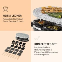Steaklette Raclette Raclette-Grill Mit Zubehör Für 8 Personen 11 Steaklette Raclette Raclette-Grill Mit Zubehör Für 8 Personen -Klarstein Verkaufsgeschäft 10039925 de 0004 logo