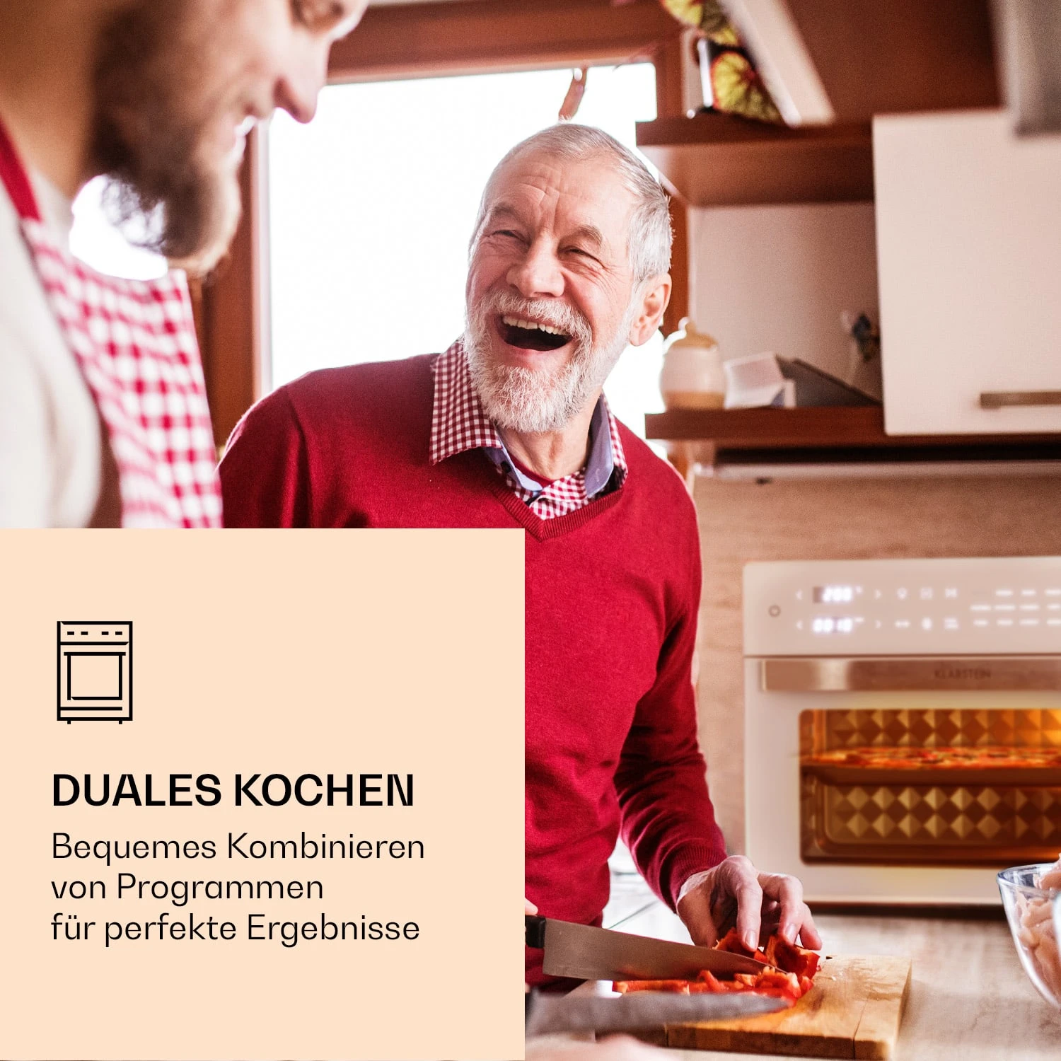 Vigor Air Heißluftfritteuse 1800 W 30 Liter 18 Programme 4 Vigor Air Heißluftfritteuse 1800 W 30 Liter 18 Programme – Bild 2