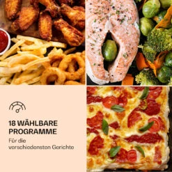 Vigor Air Heißluftfritteuse 1800 W 30 Liter 18 Programme 13 Vigor Air Heißluftfritteuse 1800 W 30 Liter 18 Programme -Klarstein Verkaufsgeschäft 10039941 de 0004 logo