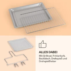 Vigor Air Heißluftfritteuse 1800 W 30 Liter 18 Programme 16 Vigor Air Heißluftfritteuse 1800 W 30 Liter 18 Programme -Klarstein Verkaufsgeschäft 10039941 de 0007 logo