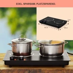 Ramsey Doppel-Kochfeld 2400W 11 Leistungsstufen Glaskeramik 16 Ramsey Doppel-Kochfeld 2400W 11 Leistungsstufen Glaskeramik -Klarstein Verkaufsgeschäft 10040071 de 0006 usp