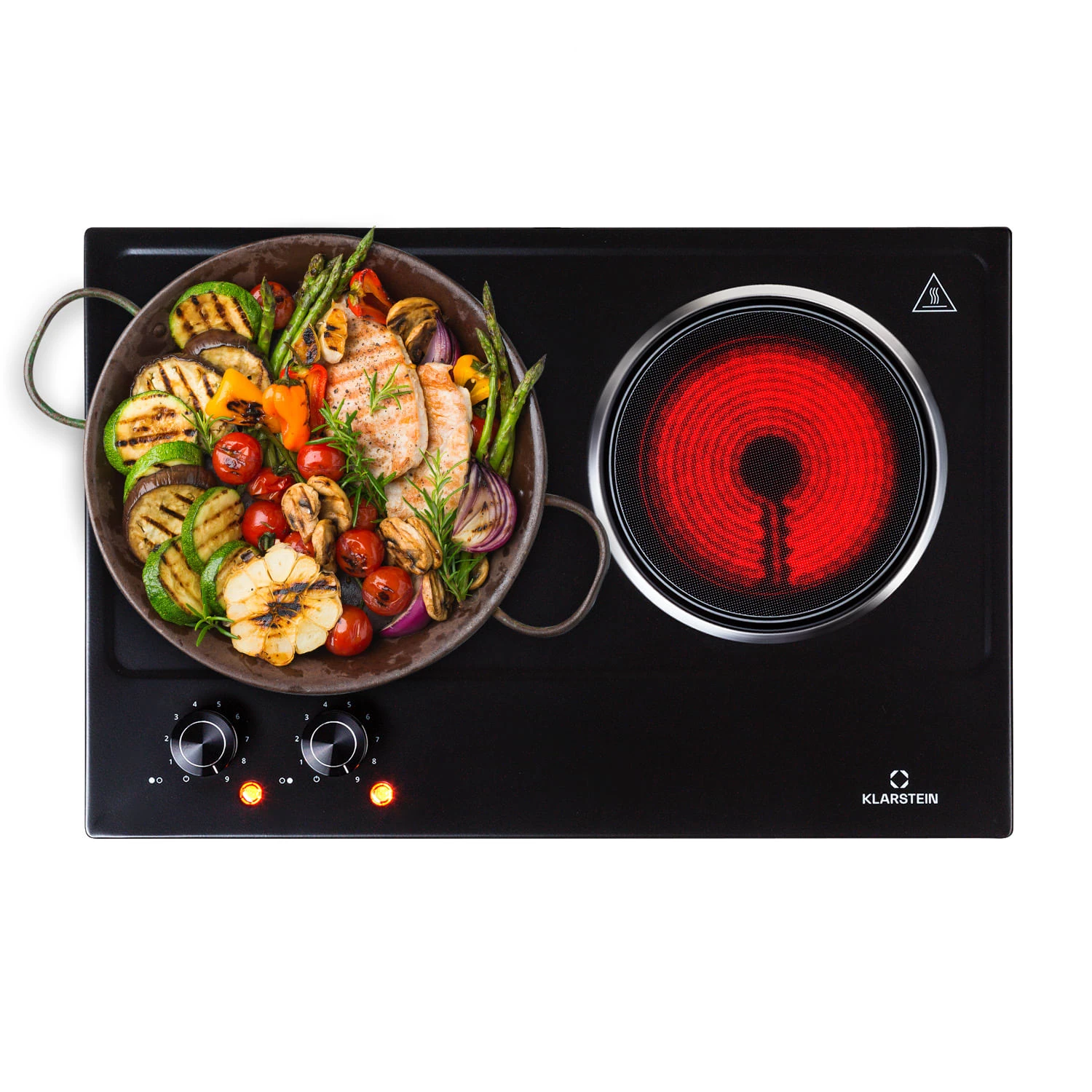 Ramsey Doppel-Kochfeld 2400W 11 Leistungsstufen Glaskeramik 3 Ramsey Doppel-Kochfeld 2400W 11 Leistungsstufen Glaskeramik