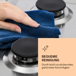 Ignito Chef Edition 5 Zonen Gaskochfeld 5-flammig Sabaf-Brenner Glaskeramik -Klarstein Verkaufsgeschäft 10040147 de 0006 logo