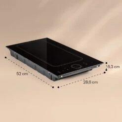 Victoria Domino Induktionskochfeld Einbau 3500W Flexzone Timer -Klarstein Verkaufsgeschäft 10040199 yy 0007 dimensions