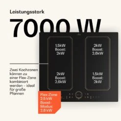 Victoria 4 Flex Induktionskochfeld Einbau 7000W 2 Flexzonen Timer 13 Victoria 4 Flex Induktionskochfeld Einbau 7000W 2 Flexzonen Timer -Klarstein Verkaufsgeschäft 10040201 de 0003 usp