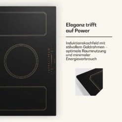 Victoria 5 Flex Induktionskochfeld Einbau 7400W 2 Flexzonen Timer -Klarstein Verkaufsgeschäft 10040203 de 0004 usp