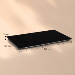Victoria 5 Flex Induktionskochfeld Einbau 7400W 2 Flexzonen Timer -Klarstein Verkaufsgeschäft 10040203 yy 0009 dimensions