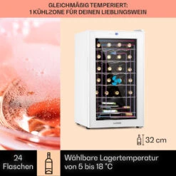Shiraz 24 Uno Weinkühlschrank 63l 24Fl Touch-Bedienfeld 5-18°C 12 Shiraz 24 Uno Weinkühlschrank 63l 24Fl Touch-Bedienfeld 5-18°C -Klarstein Verkaufsgeschäft 10040217 de 0003 logo