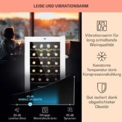 Shiraz 24 Uno Weinkühlschrank 63l 24Fl Touch-Bedienfeld 5-18°C 13 Shiraz 24 Uno Weinkühlschrank 63l 24Fl Touch-Bedienfeld 5-18°C -Klarstein Verkaufsgeschäft 10040217 de 0004 logo