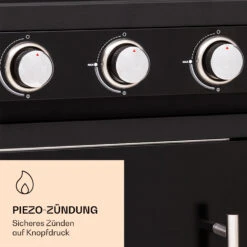 Valdosta 6.1 Gasgrill 6+1 Brenner 19,3 KW Gesamtleistung 15 Valdosta 6.1 Gasgrill 6+1 Brenner 19,3 KW Gesamtleistung -Klarstein Verkaufsgeschäft 10040269 de 0006 logo