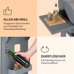 Lucifer 3 Gasgrill 3 X 3,6 KW Brenner 60x45cm Grill Edelstahl Mobil 14 Lucifer 3 Gasgrill 3 X 3,6 KW Brenner 60x45cm Grill Edelstahl Mobil -Klarstein Verkaufsgeschäft 10040280 de 0005 logo