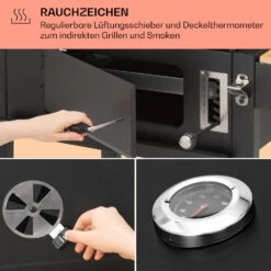 Aberdeen Single Holzkohlegrill -Klarstein Verkaufsgeschäft 10040292 de 0005 usp