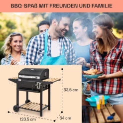 Aberdeen Single Holzkohlegrill -Klarstein Verkaufsgeschäft 10040292 de 0007 usp