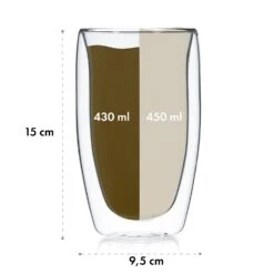 Glaswerk Carajillo Doppelwandige Thermogläser 450 Ml Handgemacht Borosilikatglas 15 Glaswerk Carajillo Doppelwandige Thermogläser 450 Ml Handgemacht Borosilikatglas -Klarstein Verkaufsgeschäft 10040320 yy 0007 dimensions