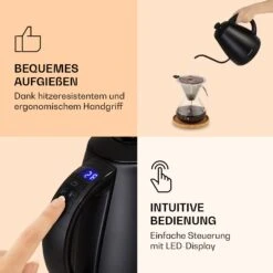 Garcon Wasserkocher 1L 2000W Warmhaltefunktion Schwanenhals Edelstahl 13 Garcon Wasserkocher 1L 2000W Warmhaltefunktion Schwanenhals Edelstahl -Klarstein Verkaufsgeschäft 10040347 de 0005 logo