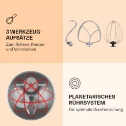 Renata Rossa Küchenmaschine 3-in-1 2000W 2,7PS 5Ltr Edelstahl BPA-frei 13 Renata Rossa Küchenmaschine 3-in-1 2000W 2,7PS 5Ltr Edelstahl BPA-frei -Klarstein Verkaufsgeschäft 10040500 de 0004 logo