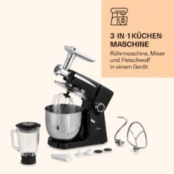 Renata Rossa Küchenmaschine 3-in-1 2000W 2,7PS 5Ltr Edelstahl BPA-frei 16 Renata Rossa Küchenmaschine 3-in-1 2000W 2,7PS 5Ltr Edelstahl BPA-frei -Klarstein Verkaufsgeschäft 10040500 de 0007 logo