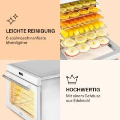 Shaftesbury Dörrautomat 700W Timer-Funktion 35-85°C Digitales Touch-Display -Klarstein Verkaufsgeschäft 10040728 de 0005 logo