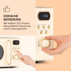 Julieta Mikrowelle Mit Grill 20l 700 / 800 W Ø25,5cm 8 Programme -Klarstein Verkaufsgeschäft 10040731 de 0005 logo