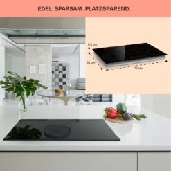 Virtuosa 5 Einbaukochfeld 5 Zonen 8500W Glaskeramik 15 Virtuosa 5 Einbaukochfeld 5 Zonen 8500W Glaskeramik -Klarstein Verkaufsgeschäft 10041117 de 0006 usp