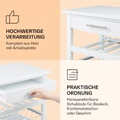 Louisiana Servierwagen Küchenwagen 5 Etagen Holz Handtuchhalter Mobil -Klarstein Verkaufsgeschäft 10041122 de 0005 logo