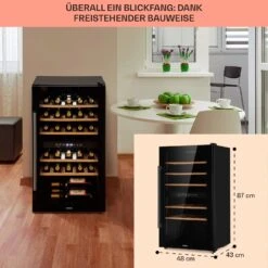 Barossa 29 Duo Weinkühlschrank 29 Fl 80 Ltr 2 Zonen Drucktasten 14 Barossa 29 Duo Weinkühlschrank 29 Fl 80 Ltr 2 Zonen Drucktasten -Klarstein Verkaufsgeschäft 10041124 de 0006 usp