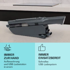 LARMA Akku-Handstaubsauger Kabellos Beutellos Akkubetrieben 32 Min Laufzeit Max. 12 LARMA Akku-Handstaubsauger Kabellos Beutellos Akkubetrieben 32 Min Laufzeit Max. -Klarstein Verkaufsgeschäft 10041135 de 0004 usp