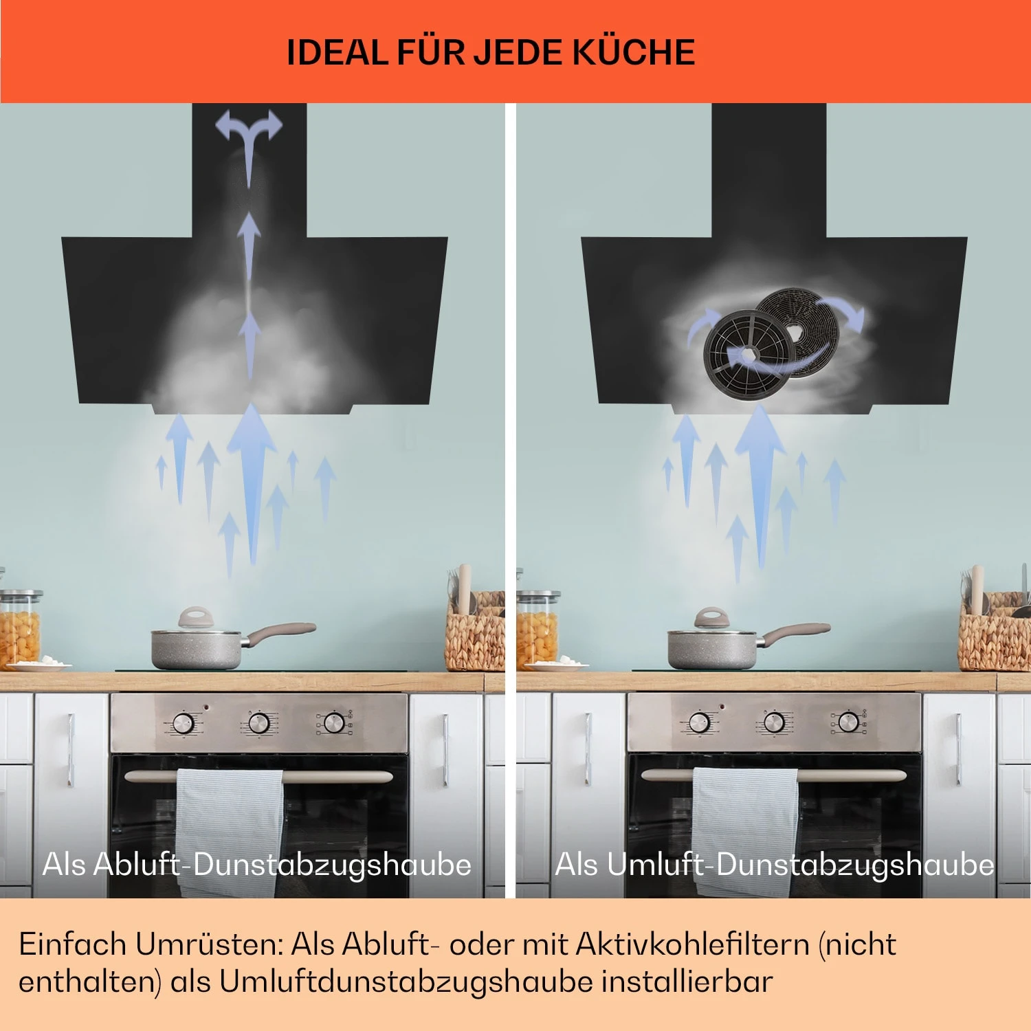 Ava 90 Dunstabzugshaube 90cm Wandhaube WiFi A++ 515m³/h Touch 9 Ava 90 Dunstabzugshaube 90cm Wandhaube WiFi A++ 515m³/h Touch – Bild 7