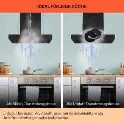 Alinea 90 Dunstabzugshaube 90cm Wandhaube WiFi A++ 500m³/h Touch -Klarstein Verkaufsgeschäft 10041174 de 0007 usp