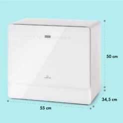 Emerald 5 Slim Geschirrspüler Freistehend 7 Programme Touch-Control -Klarstein Verkaufsgeschäft 10041185 yy 0007 dimensions