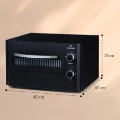 Arezzo Pizza-Ofen Herausnehmbarer Pizza-Stein Stahlgehäuse 1770 W 160 - 400 °C 13 Arezzo Pizza-Ofen Herausnehmbarer Pizza-Stein Stahlgehäuse 1770 W 160 - 400 °C -Klarstein Verkaufsgeschäft 10041186 yy 0006 dimensions