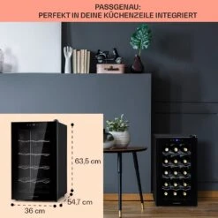 Barolo 15 Uno Weinkühlschrank 48 Ltr 15 Flaschen 11-18°C SingleZone 16 Barolo 15 Uno Weinkühlschrank 48 Ltr 15 Flaschen 11-18°C SingleZone -Klarstein Verkaufsgeschäft 10041207 de 0006 usp