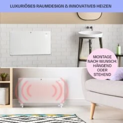 Bansin Crystal Smart Konvektions-Heizgerät 1500W 5 - 50 °C App-Steuerung -Klarstein Verkaufsgeschäft 10041210 de 0007 usp