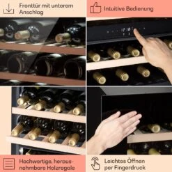 Rhône 25 Duo Weinkühlschrank Kompression 2 Zonen 75 Ltr / 25 Flaschen -Klarstein Verkaufsgeschäft 10041239 de 0005 usp