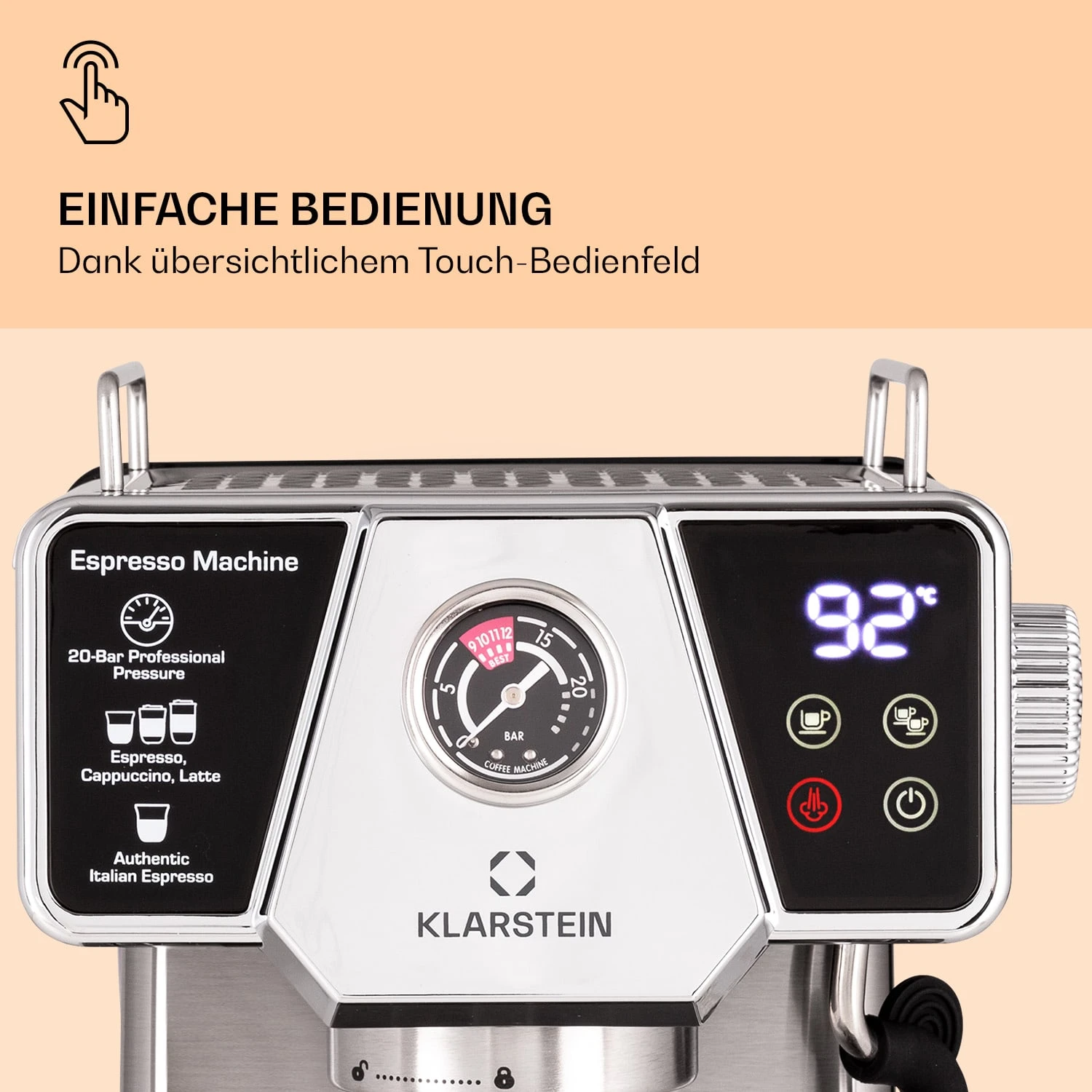 Libeica Espressomaschine 19 Bar Ca. 10 Tassen 1,8 Liter Milchschaum 5 Libeica Espressomaschine 19 Bar Ca. 10 Tassen 1,8 Liter Milchschaum – Bild 3