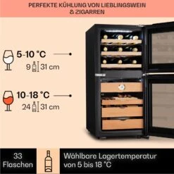 El Dorado 89 Humidor & Weinkühlschrank Touch 89L LED 14 El Dorado 89 Humidor & Weinkühlschrank Touch 89L LED -Klarstein Verkaufsgeschäft 10041276 de 0004 logo