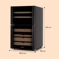 El Dorado 108 Humidor & Weinkühlschrank Touch 108L LED -Klarstein Verkaufsgeschäft 10041277 yy 0008 dimensions